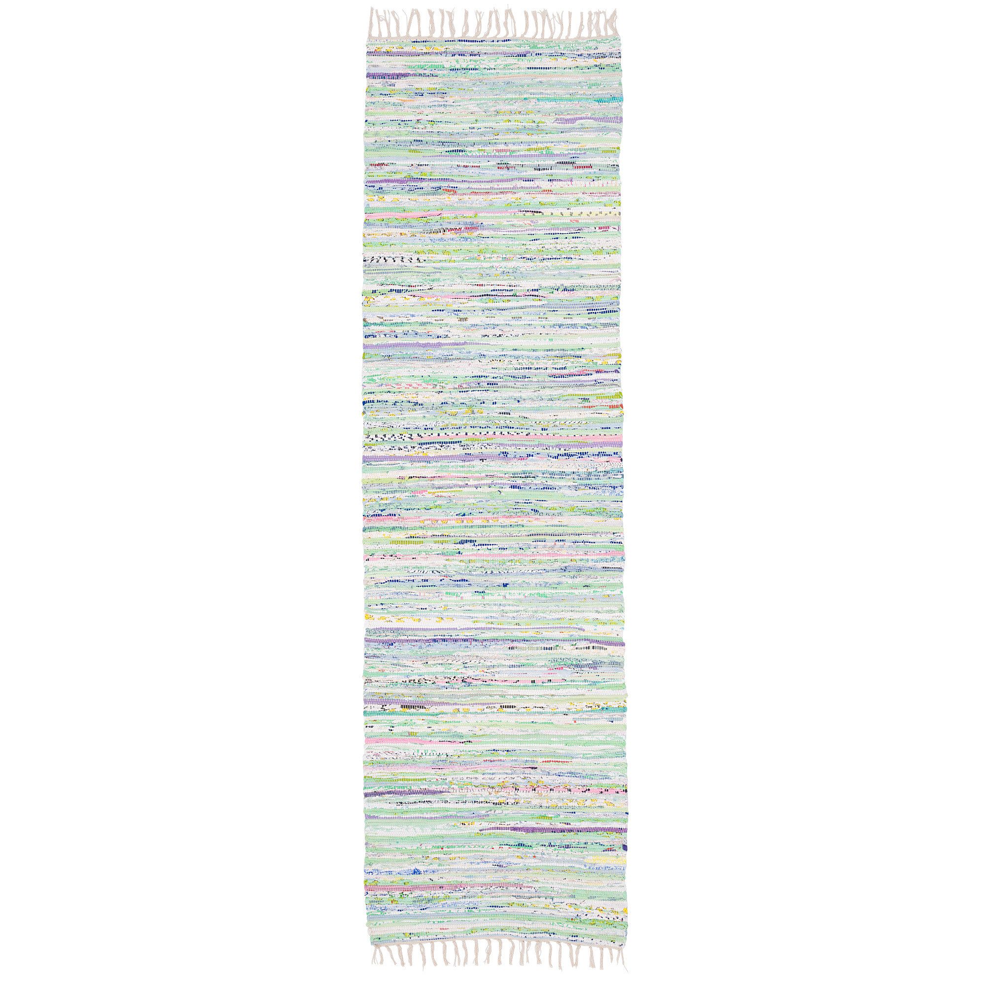 Safavieh Montauk Baumwoll-Läufer, Handgewebt, Elfenbeinfarben – 80 Cm X 305 Cm (2'7,6" X 10')